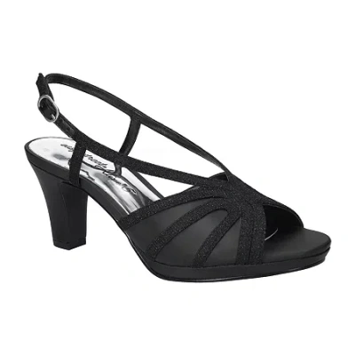 Easy Street Womens Starlight Heeled Sandals In Black