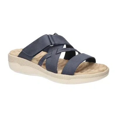Easy Street Womens Paola Slide Sandals In Blue