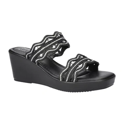 Easy Street Selva Platform Wedge Slide Sandal In Multi