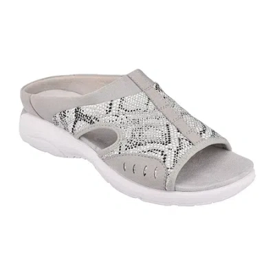 Easy Spirit Womens Traciee Slide Sandals In Silver