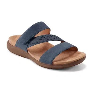 Easy Spirit Womens West Slide Sandals In Blue