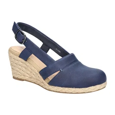 Easy Street Womens Stargaze Wedge Sandals In Blue