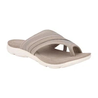 Easy Spirit Womens Lola Flat Sandals In Gray