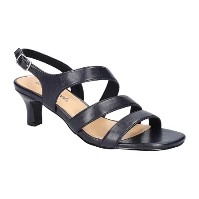 Easy Street Womens Como Heeled Sandals In Blue