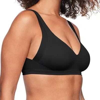 Warner's No Side Effects Wireless Full Coverage Bra Ra2231a In Black