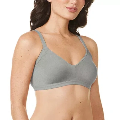 Warner's Easy Does It Underarm-smoothing With Seamless Stretch Wireless Lightly Lined Comfort Bra Rm3911a In Blue