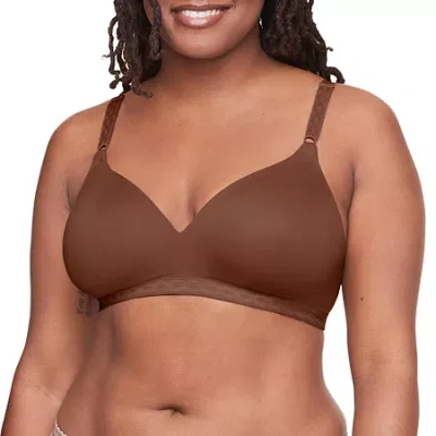 Warner's Cloud 9 Super Soft Wireless Lightly Lined Comfort Bra 1269 In Brown