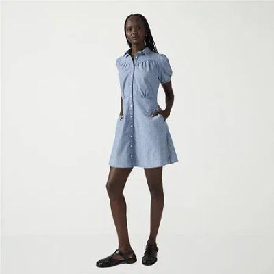 Levi 's Women's Short Sleeve Lea Mini Dress In Blue