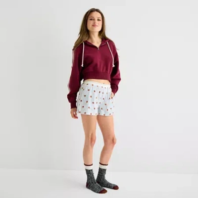 Arizona Body Womens Juniors Pajama Shorts In Blue