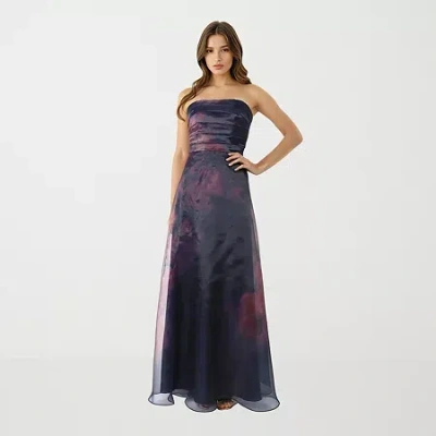 Rene By Rene Ruiz Collection Womens Sleeveless Evening Gown In Multi