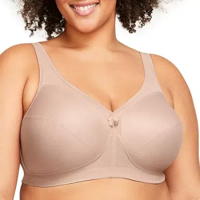 Glamorise Magic Lift Active Support Wireless Full Coverage Bra 1005 In Sand