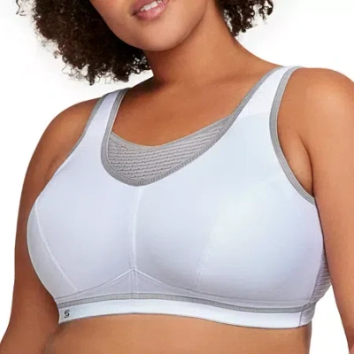 Glamorise Elite Performance Camisole Womens Medium Support Full Coverage Unlined Wireless Sports Bra 1067 In White
