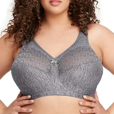 Glamorise Magiclift Moisture Control Wirefree Bra-1064 In Gray
