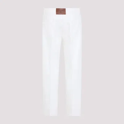 Celine Boyfriend Jeans 001 In Cotton Denim In White