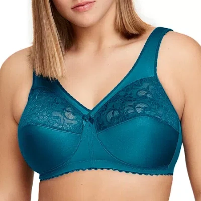 Glamorise Magiclift Original Support Wirefree Bra-1000 In Blue