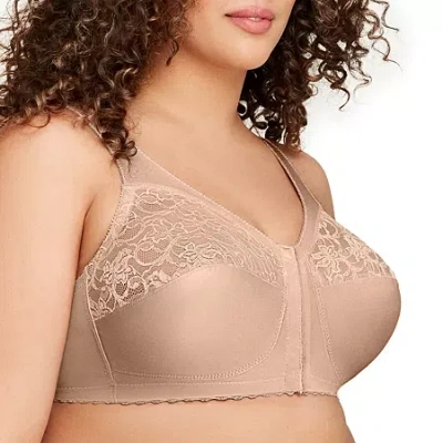 Glamorise Magiclift Front-closure Support Wirefree Bra-1200 In Neutral