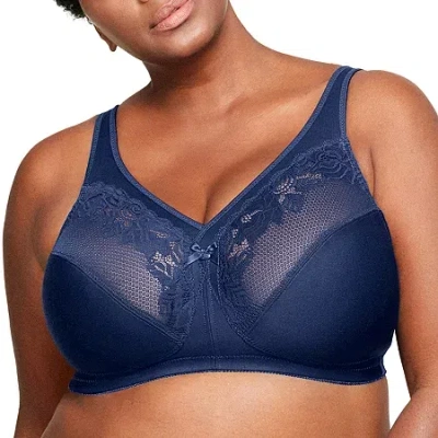 Glamorise Magiclift Minimizer Wirefree Bra-1003 In Blue