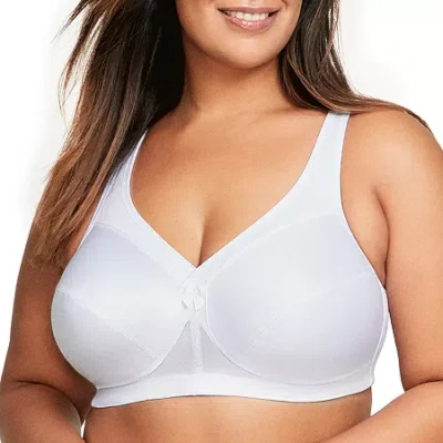 Glamorise Magic Lift Active Support Wireless Full Coverage Bra 1005 In White