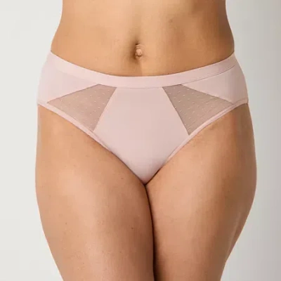 Liz Claiborne Cool Touch Womens High Cut Panty 351828 In Pink