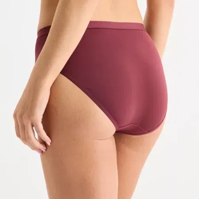 Liz Claiborne Cool Touch Womens High Cut Panty 351828 In Red