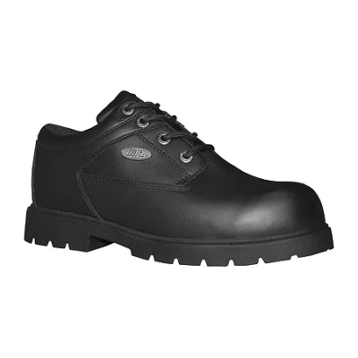 Lugz Savoy Slip Resistant Mens Block Heel Lace Up Boots In Black