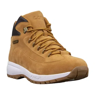 Lugz Mens Rapid Flat Heel Lace Up Boots In Yellow