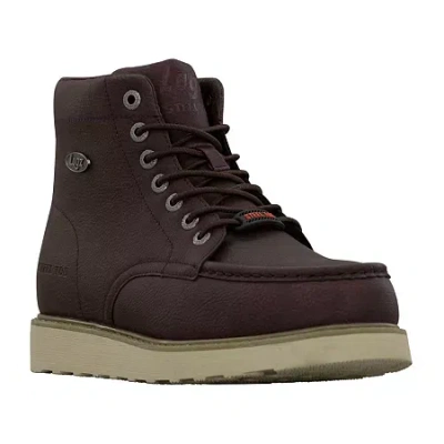Lugz Monterey Steel Mens Flat Heel Work Boots In Brown