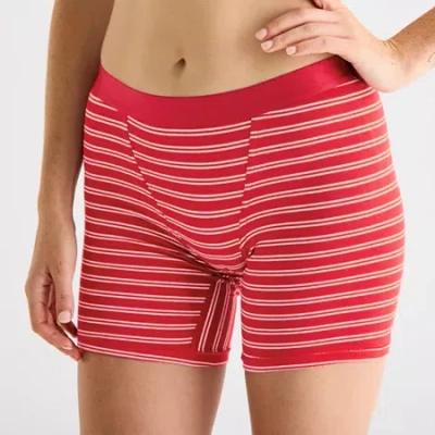 Arizona Body Cotton Boxer Briefs In Red