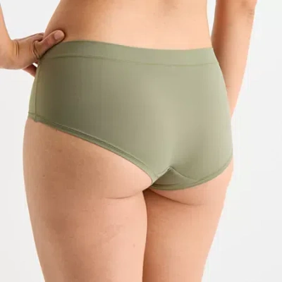 Arizona Body Cloud Kissed Womens Hipster Panty In Green