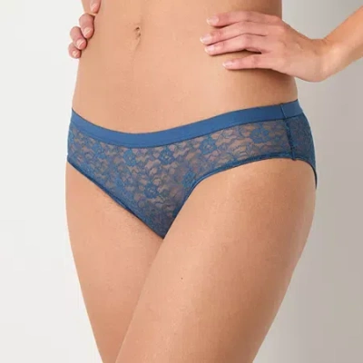 Arizona Body All Over Lace Cheeky Panty In Blue