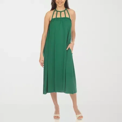 White Mark Womens Sleeveless Midi Swing Dresses In Multi