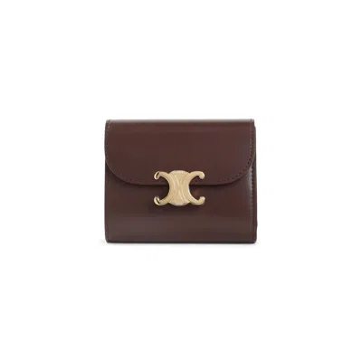 Celine Small Flap Wallet Women In Brown