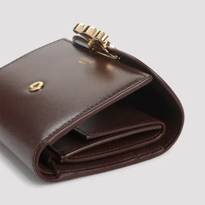 Celine Small Flap Wallet Women In Brown