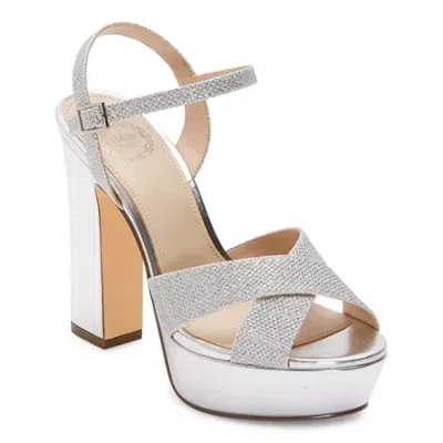 I. Miller Womens Samien Heeled Sandals In Silver