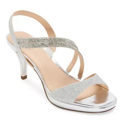 I. Miller Womens Bria Heeled Sandals In Silver