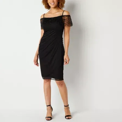 Dj Jaz Sleeveless Embellished Sheath Dress In Black
