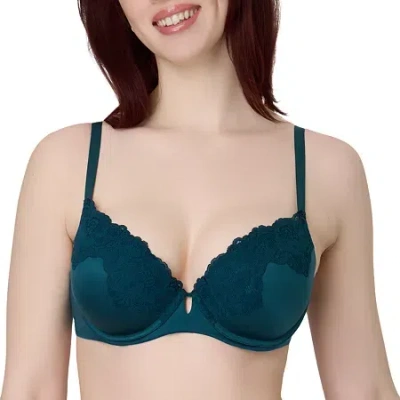 Maidenform Your Lift Demi T-shirt Underwire Push Up Bra Dm1195 In Green