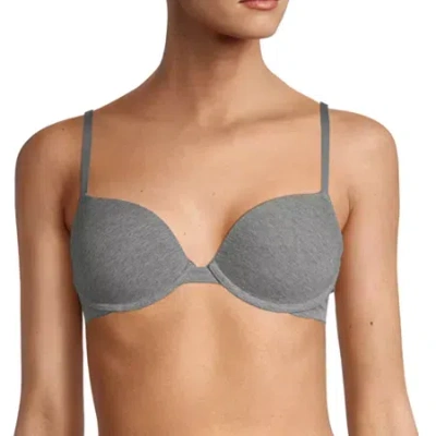 Arizona Body Cotton Demi Bra In Gray