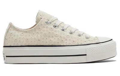 Converse (wmns)  Chuck Taylor All Star Platform Low 'broderie' In White