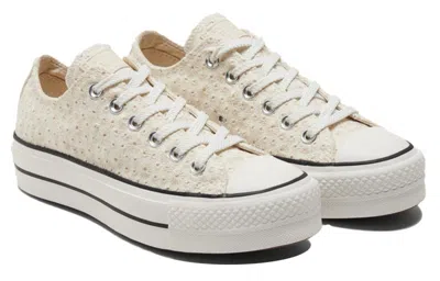 Converse (wmns)  Chuck Taylor All Star Platform Low 'broderie' In White