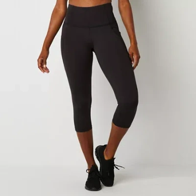 Xersion Everultra Womens Mid Rise Capri Leggings Tall In Black