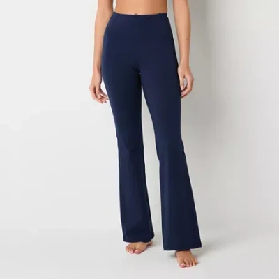 Xersion Everperform Womens High Rise Yoga Pants Tall In Blue