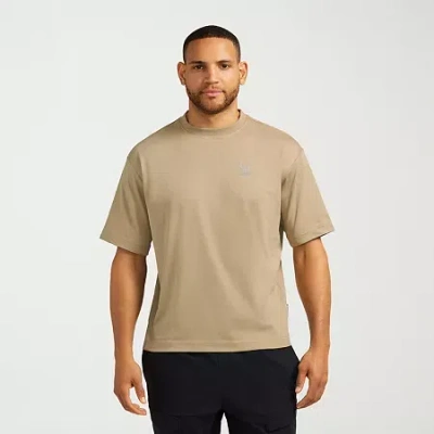 Messi Collection Mens Crew Neck Short Sleeve T-shirt In Brown