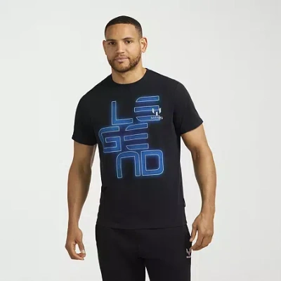 Messi Collection Mens Crew Neck Short Sleeve Regular Fit Graphic T-shirt In Black