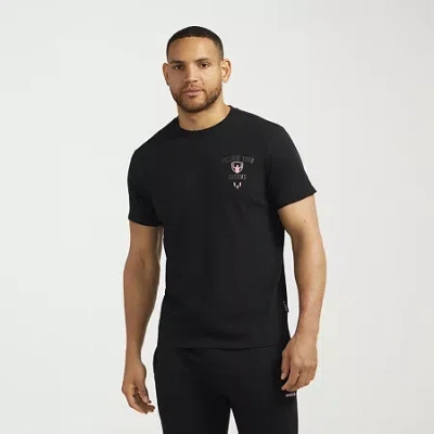 Messi Collection Mens Crew Neck Short Sleeve Regular Fit Graphic T-shirt In Black