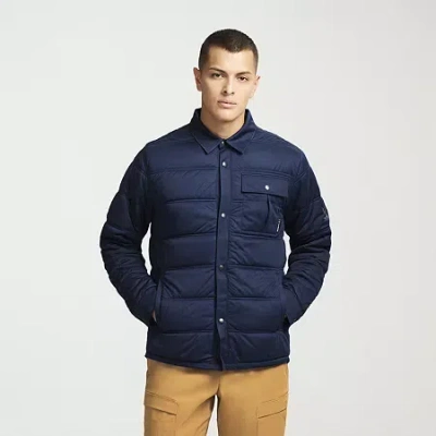 Messi Collection Mens Water Repellent Lightweight Puffer Jacket In Blue