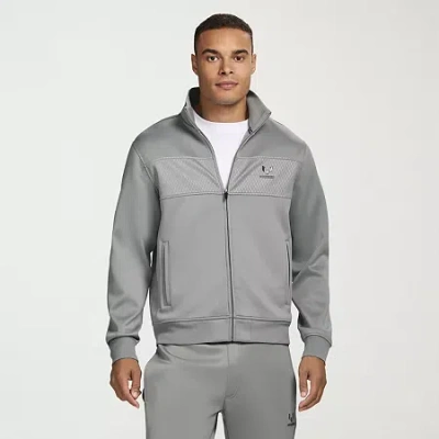 Messi Collection Mens Lightweight Track Jacket In Gray