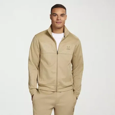 Messi Collection Mens Lightweight Track Jacket In Neutral