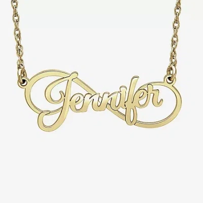 Fine Jewelry Womens 10k Personalized Gold Pendant Necklace In Yellow