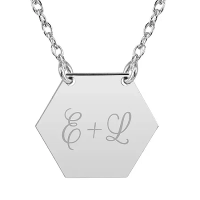 Fine Jewelry Womens 24k Gold Over Silver 18 Inch Pendant Necklace In White